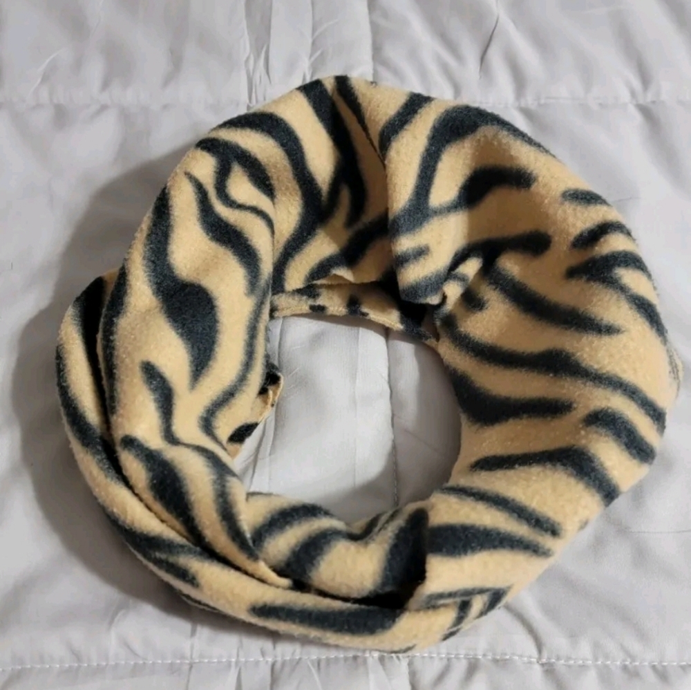 Infinity Scarf Lightweight Soft Handmade Tiger Pattern